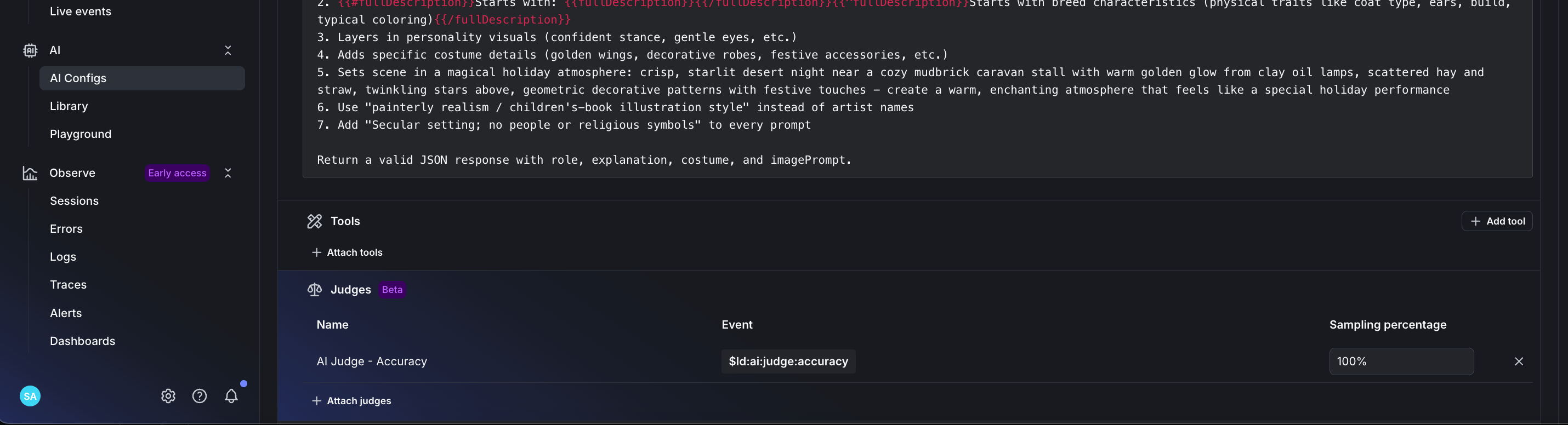 Configure Judges