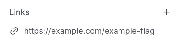 A flag link in a flag's right sidebar.