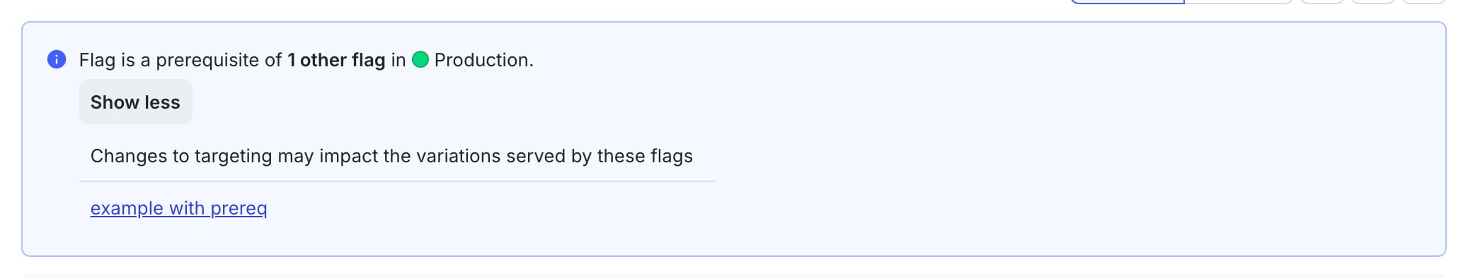 The dependent flag section of a flag.