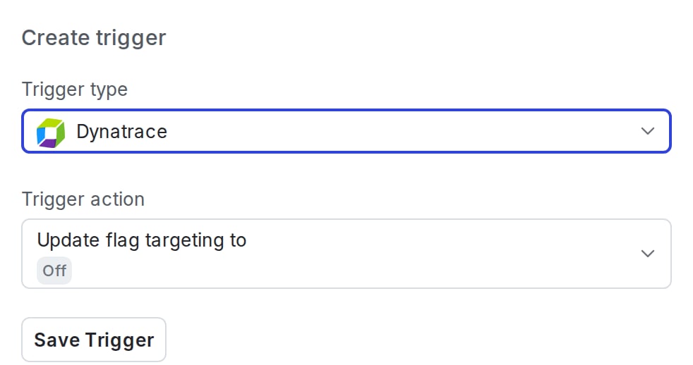 The "Create trigger" dialog box.