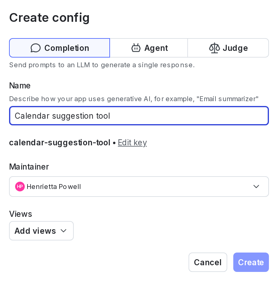 AgentControl config mode selection