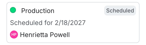The "Pending changes" section of a flag.