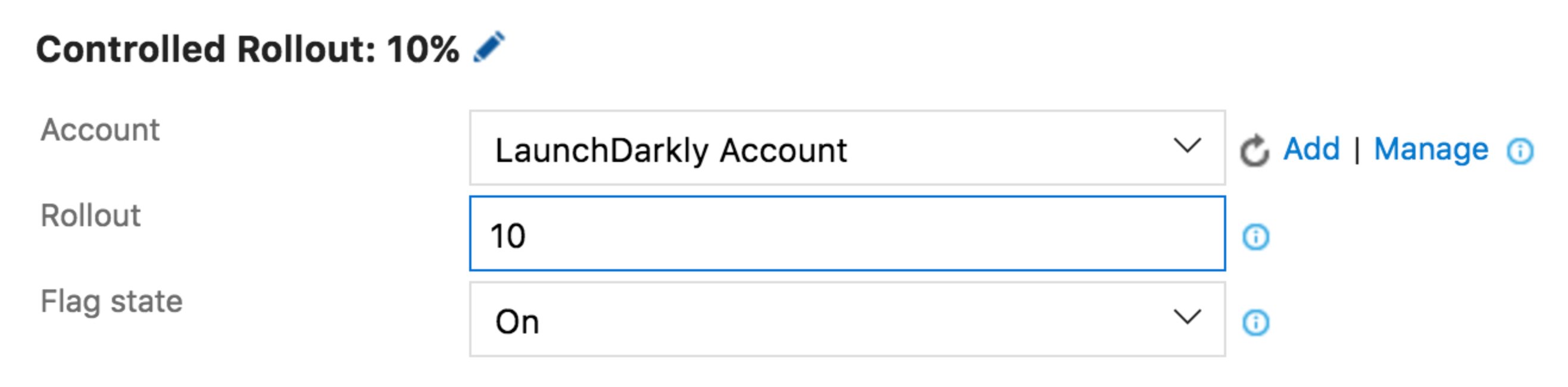 The task rollout settings.