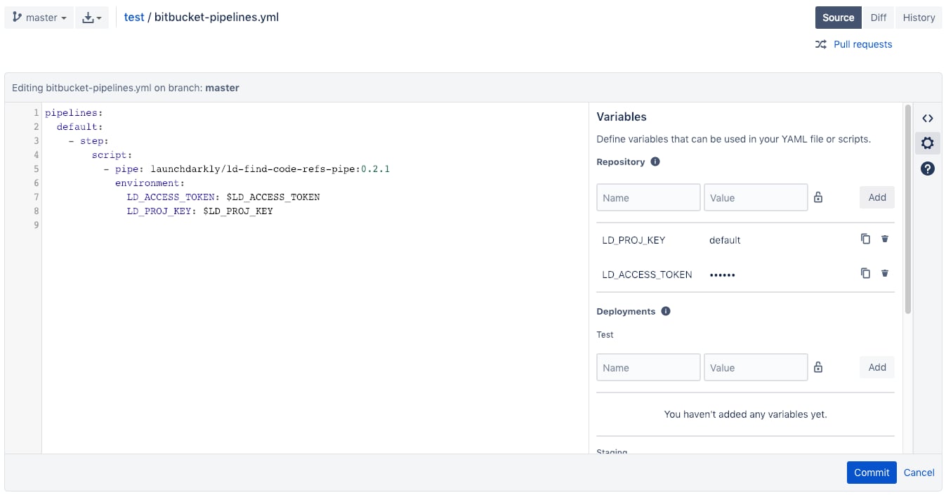 An example Pipeline configuration.
