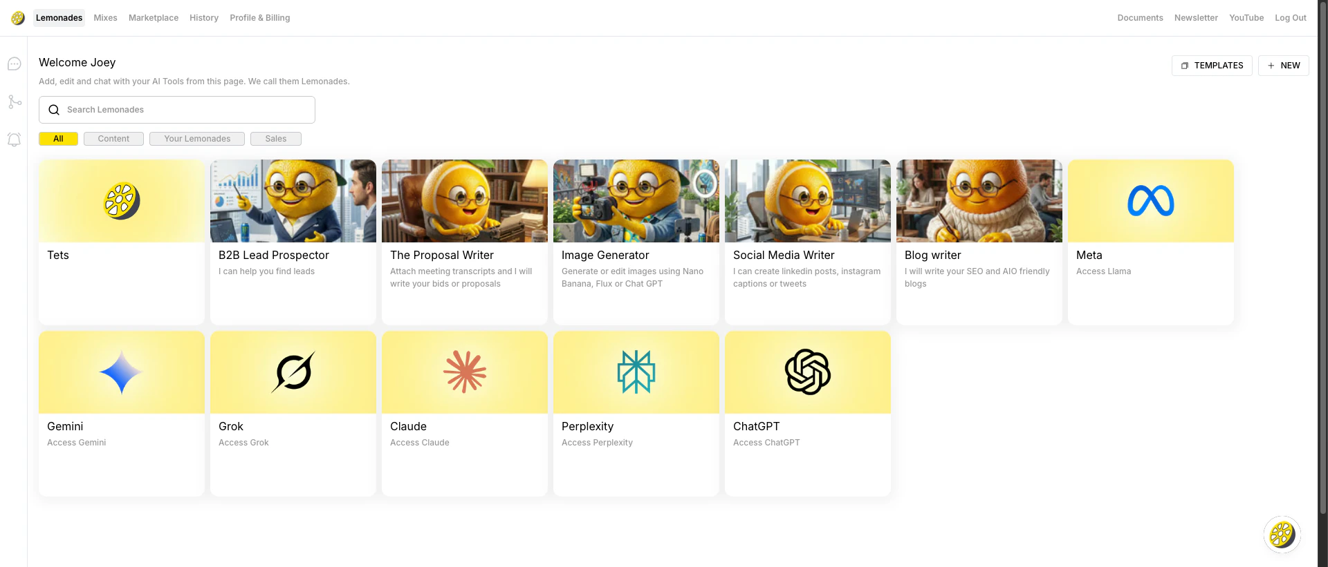 LaunchLemonade signup page with account creation form