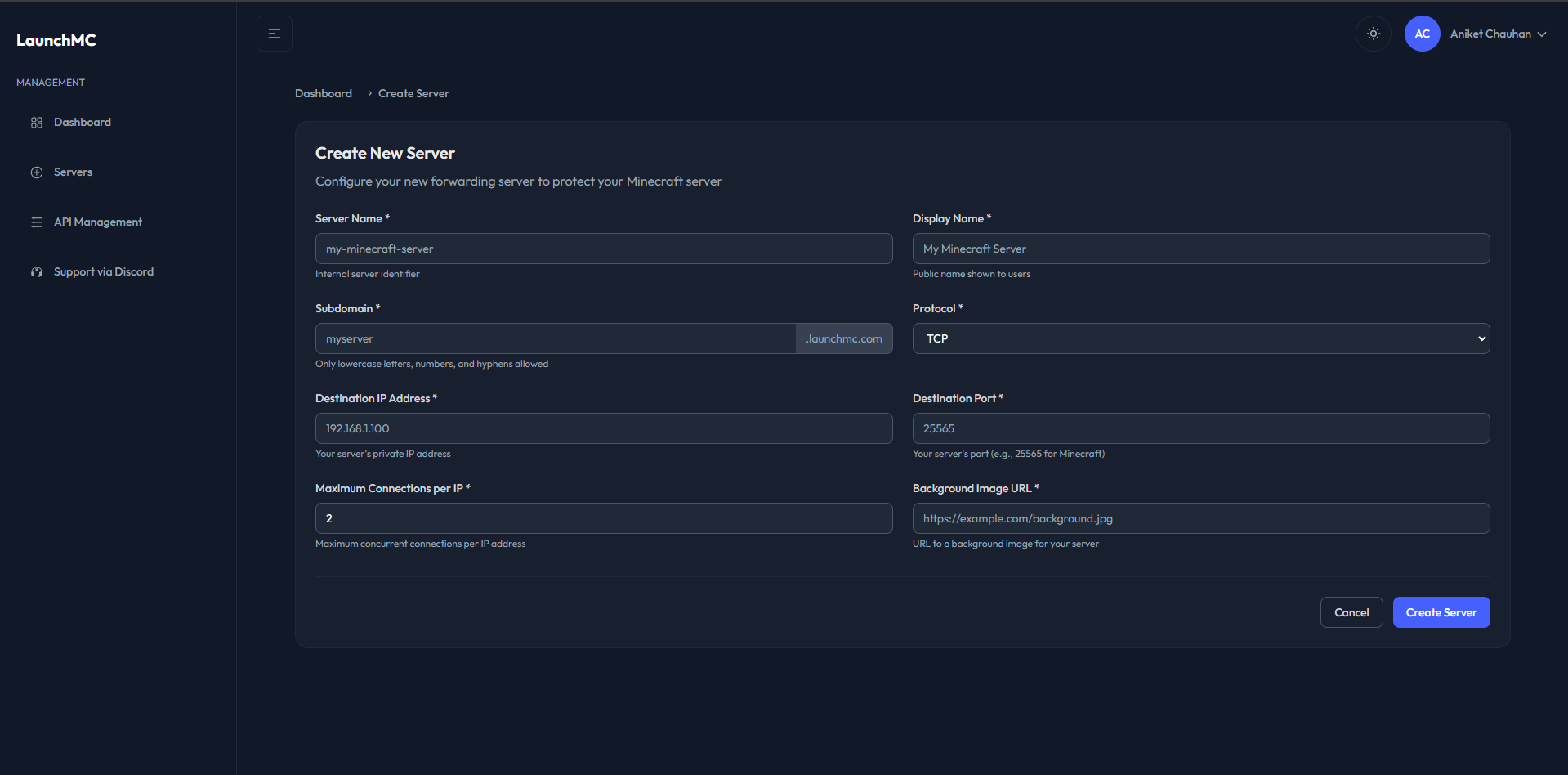 Server Info Pn