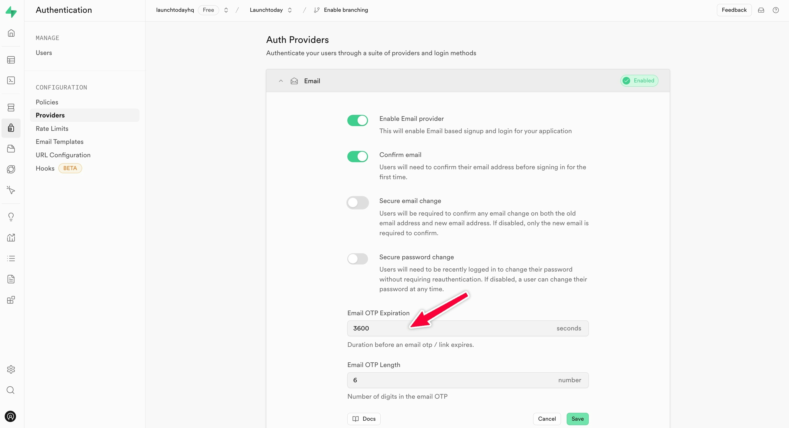 Magic Link Authentication