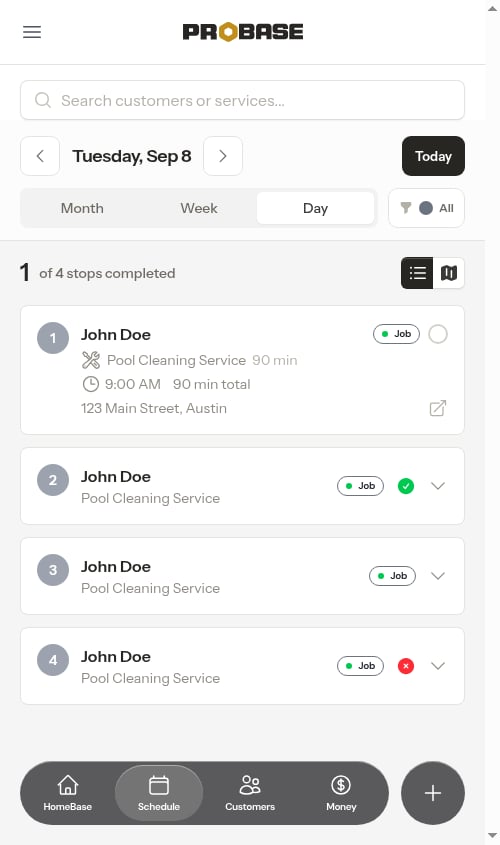 Calendar overview