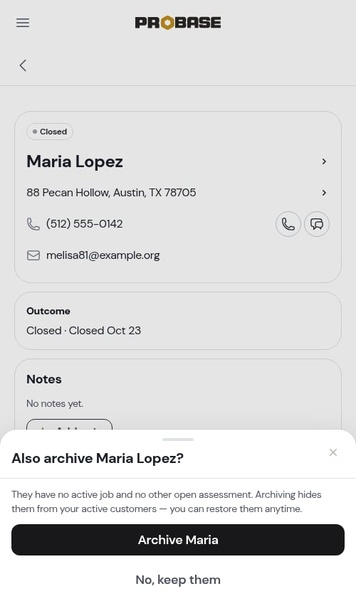 The follow-up archive offer