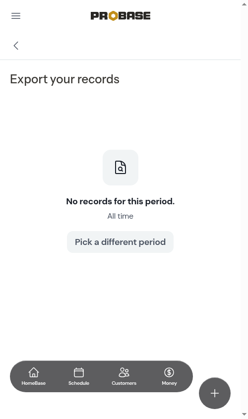 No records for this period