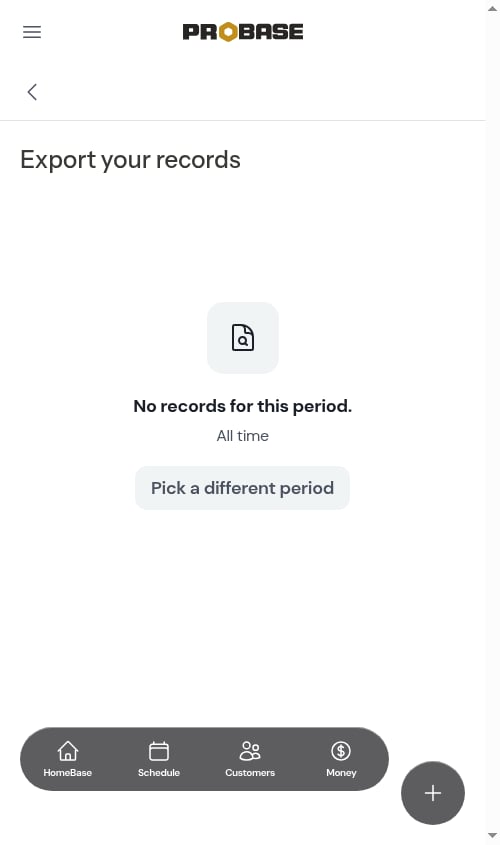 No records for this period