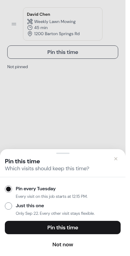 The pin scope sheet