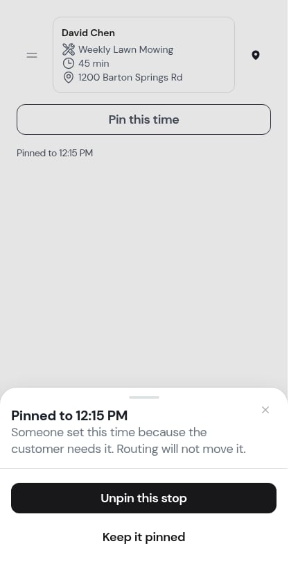 The pin sheet