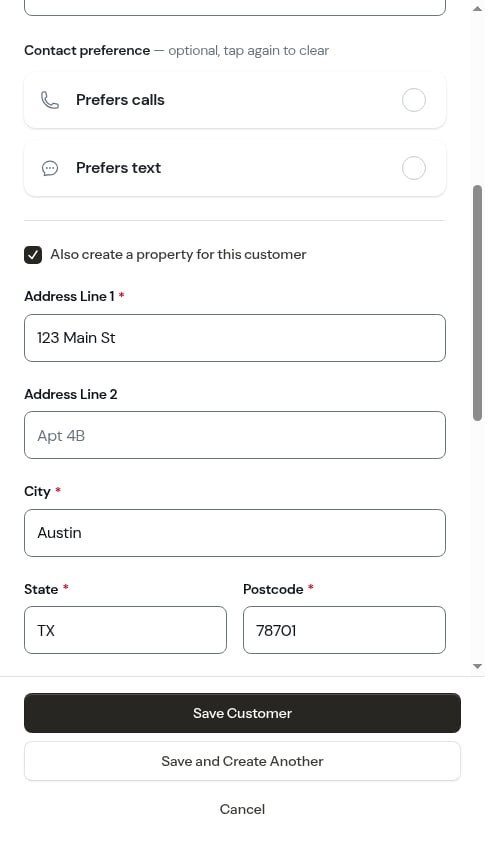 Address Line 1 holding just the street after picking a suggestion