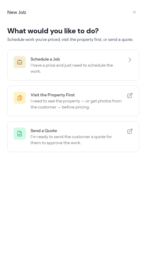 Job modal over the dashboard