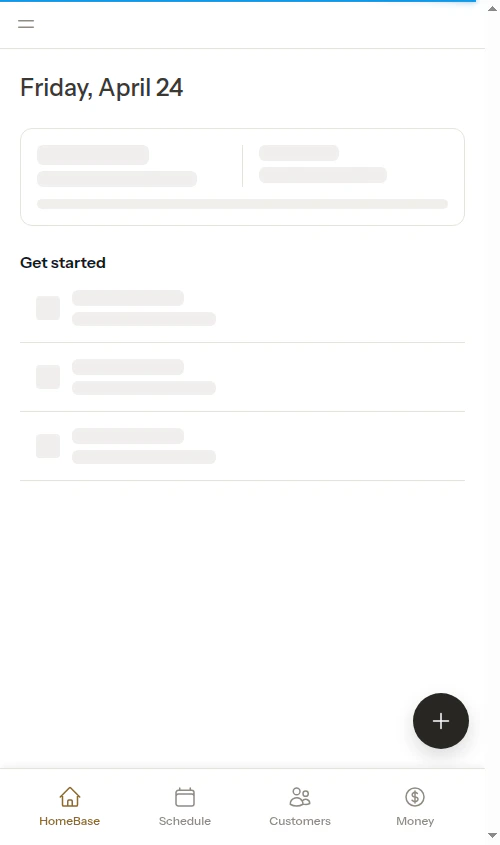 Dashboard after onboarding