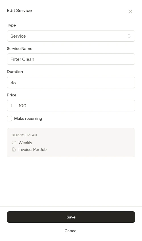 Edit form pre-filled