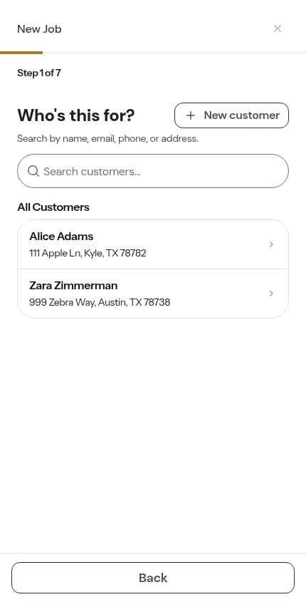 Customer step