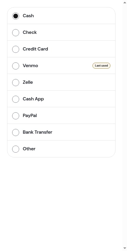 Picking how they paid