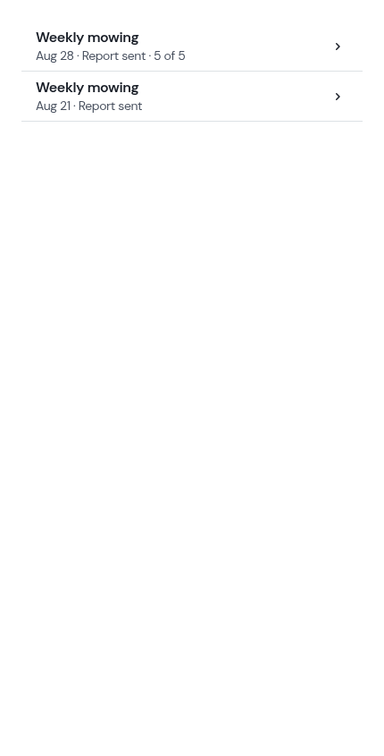 A reported row beside an unreported one