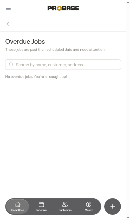 Empty overdue list after resolving all items