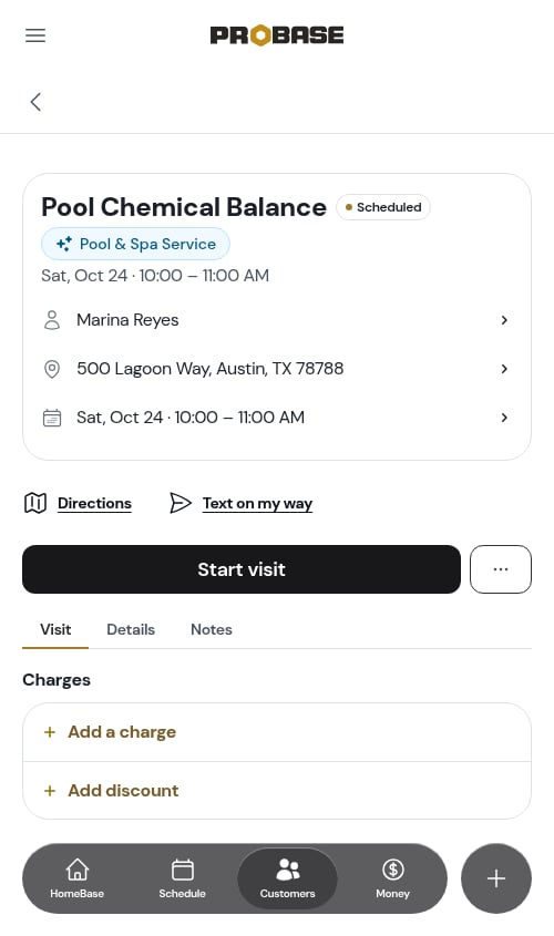 Trade chip on the job detail page