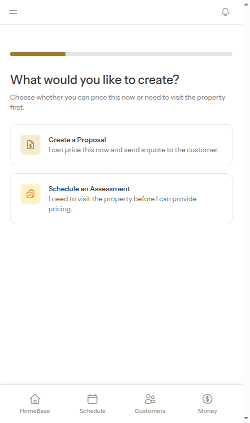 Redirected to quote wizard