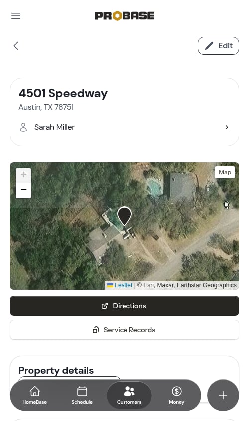 The property page