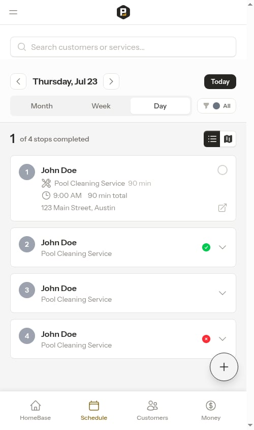 Calendar overview