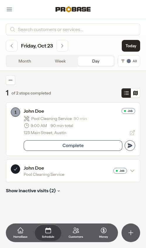 Calendar overview