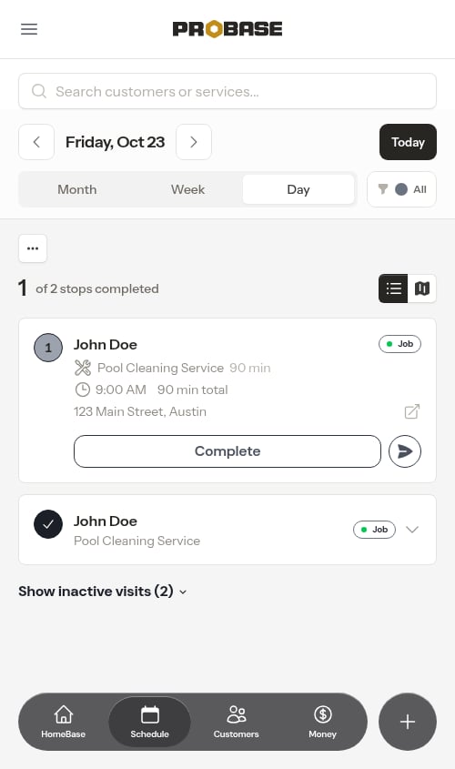 Calendar overview