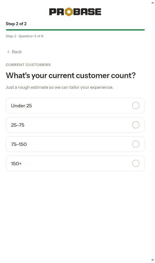 Customer count question