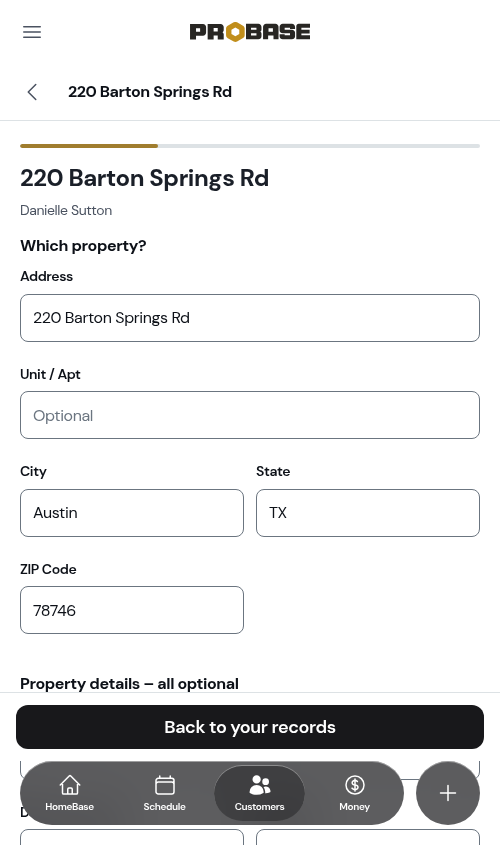 Checking an imported property