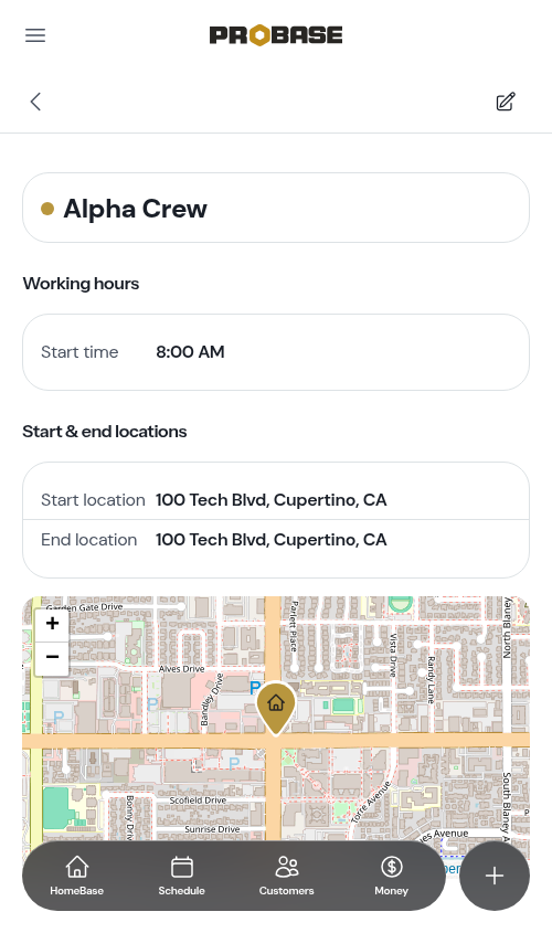 A crew that starts and ends in the same place