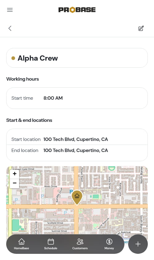 A crew that starts and ends in the same place