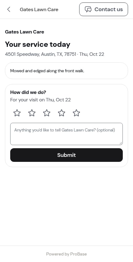 A report with the back chevron