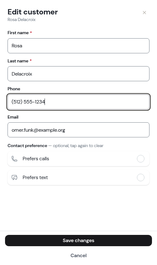 A number typed with +1 in front reads as ten digits