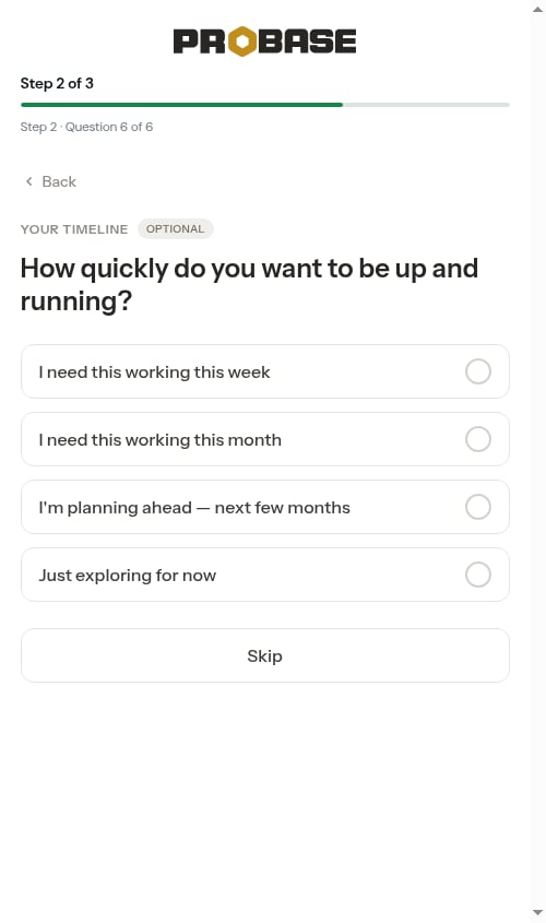 Timeline question
