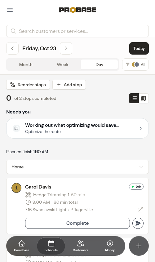 View toggle stays responsive after switching to map view