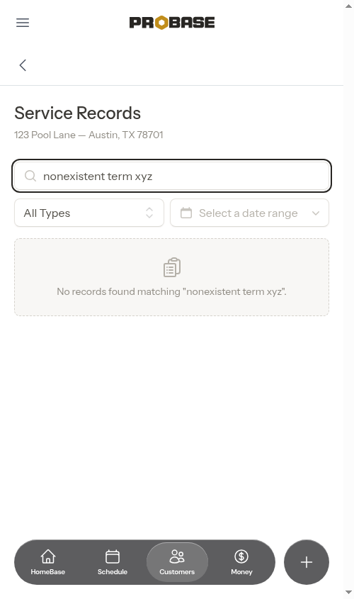 No search results