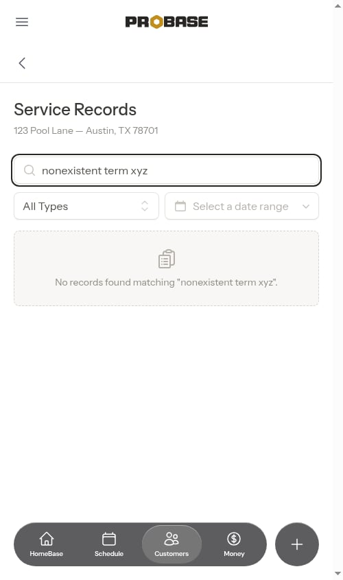 No search results