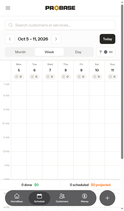 Switching from Day to Week keeps the focused date