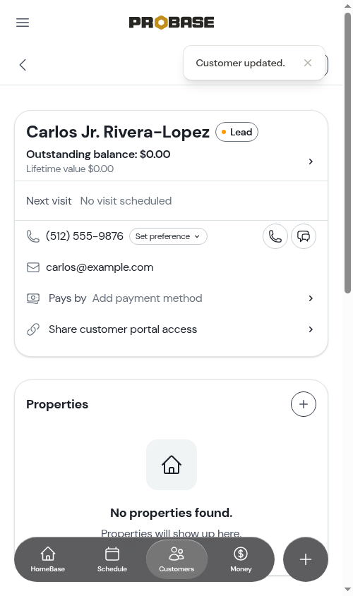After save on show page