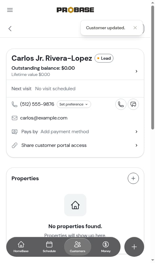 After save on show page