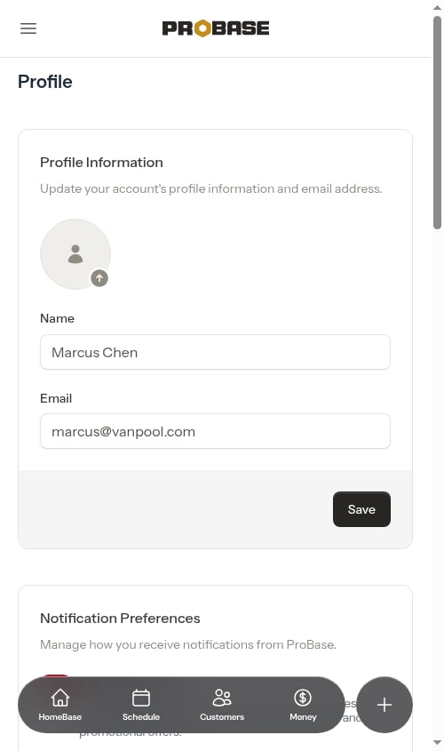 The Profile Information section on My Profile