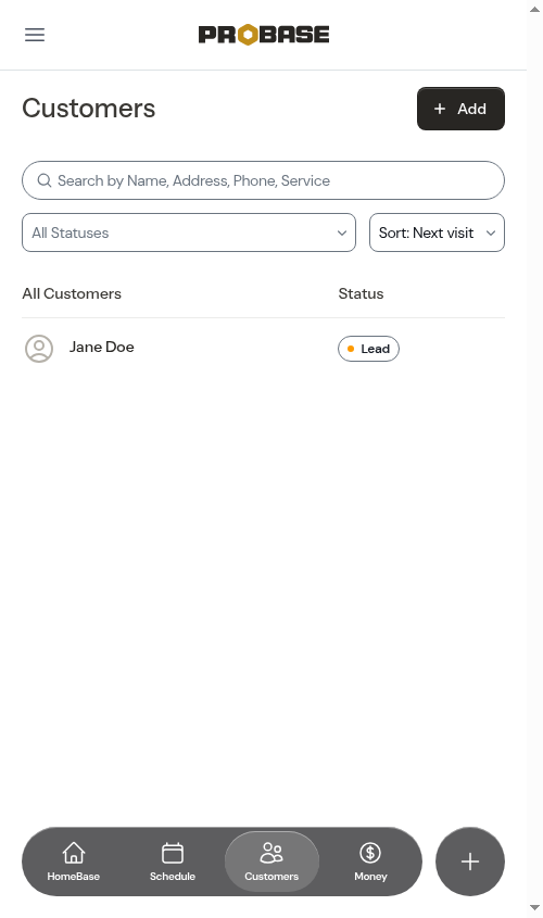 Back on the customer list