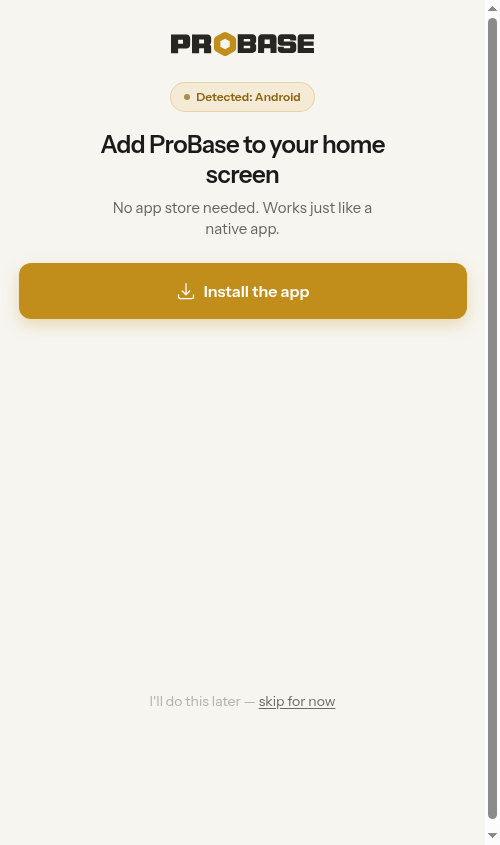 Android install variant