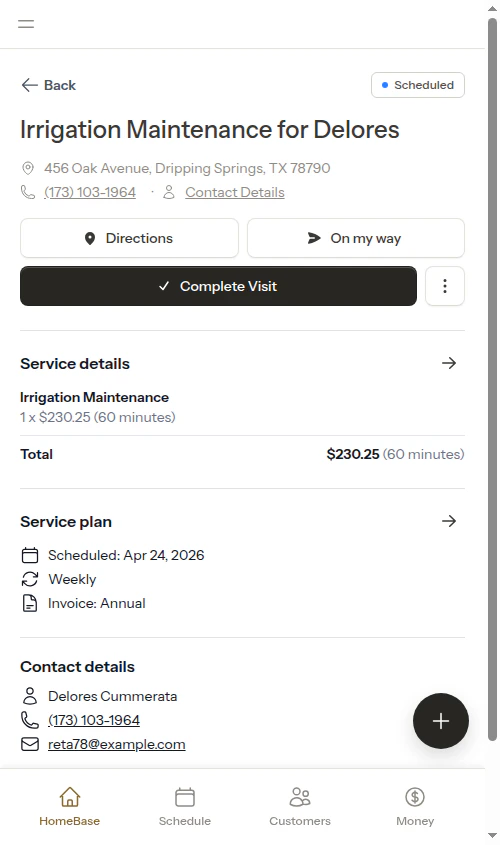Next stop detail page