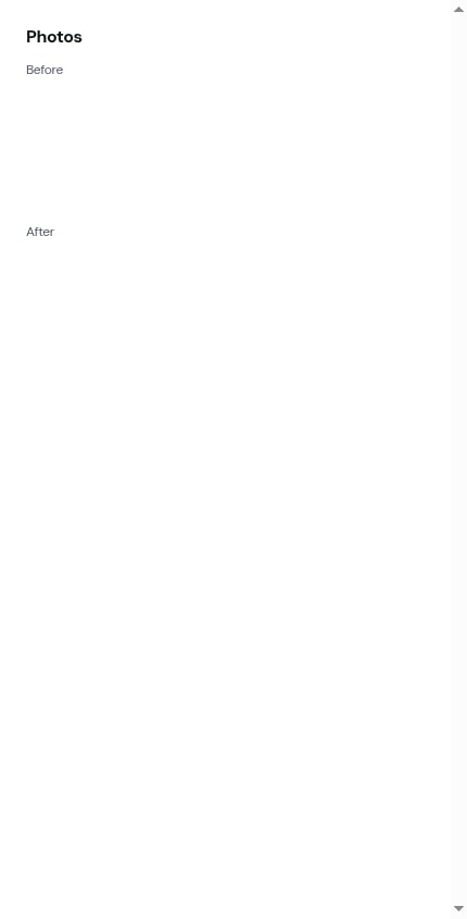 Before and after photo groups on a phone