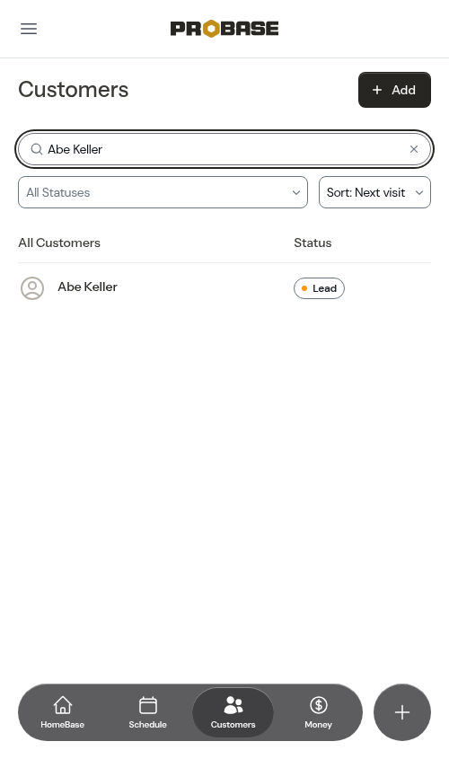 Finding a customer by their full name